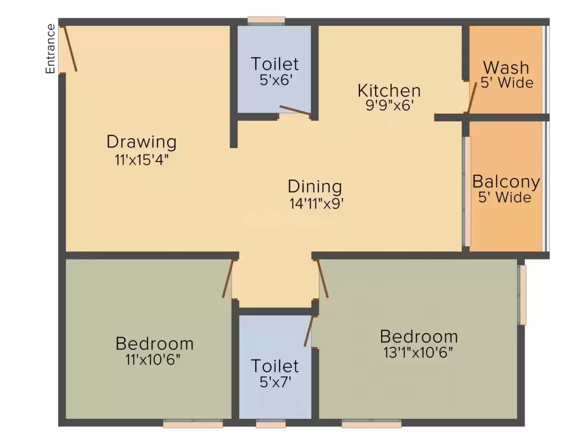 Floor plan for Garudachala Royal Homes